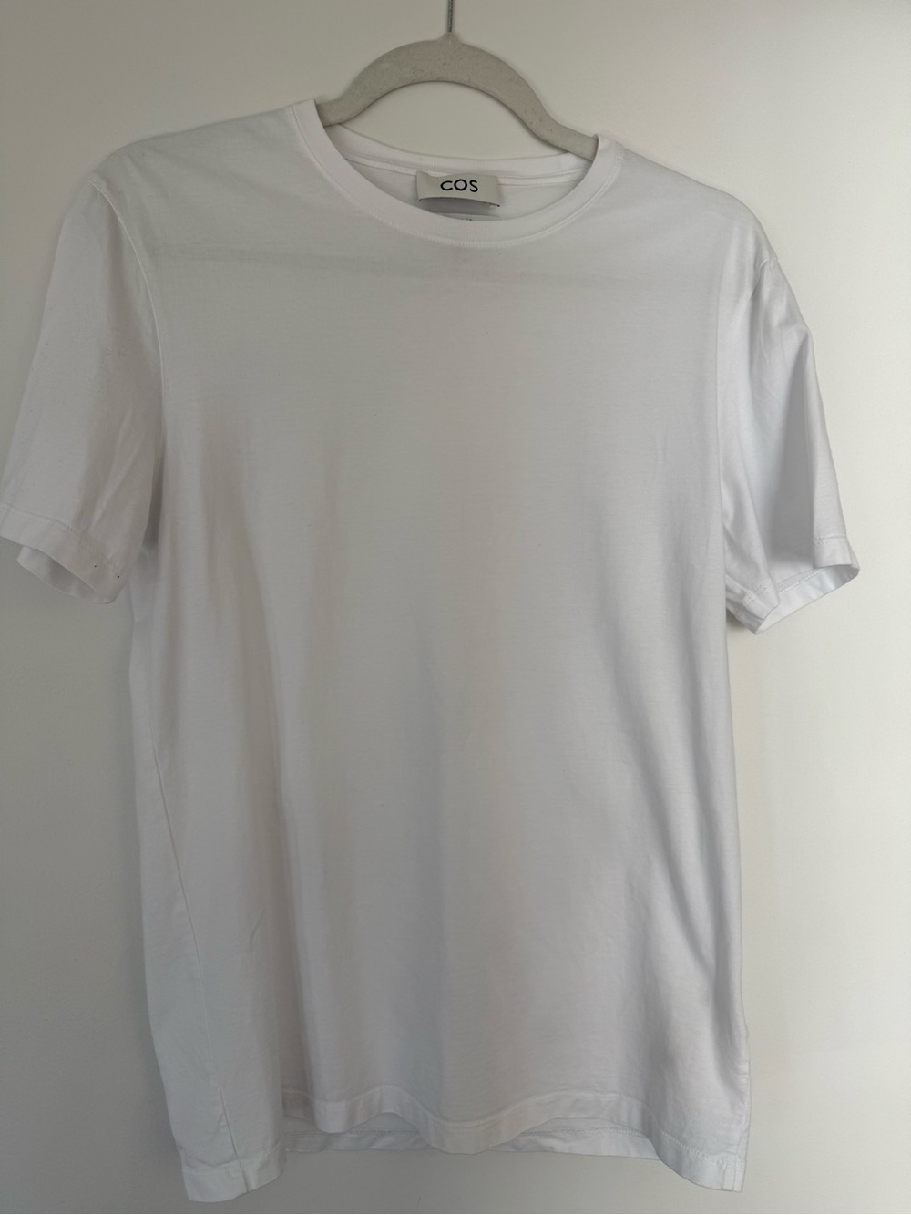 COS White Crew Neck Short Sleeve T-Shirt